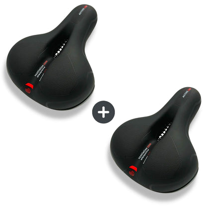 Marcelie | CloudComfort Pro Cykelsæde | Trykaflastende Memory Foam | Sort