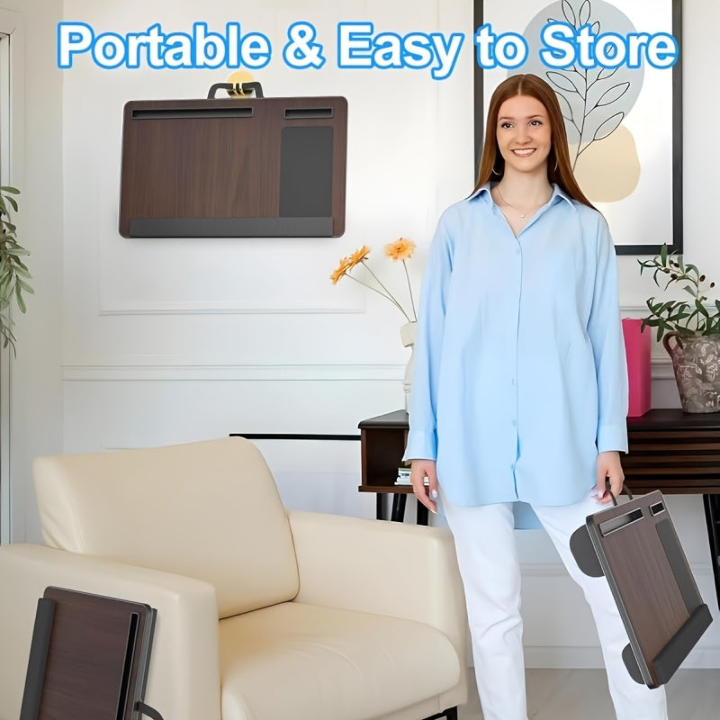 Marcelie | Ergonomisk Laptop Holder med Håndledsstøtte og Enhedsholdere
