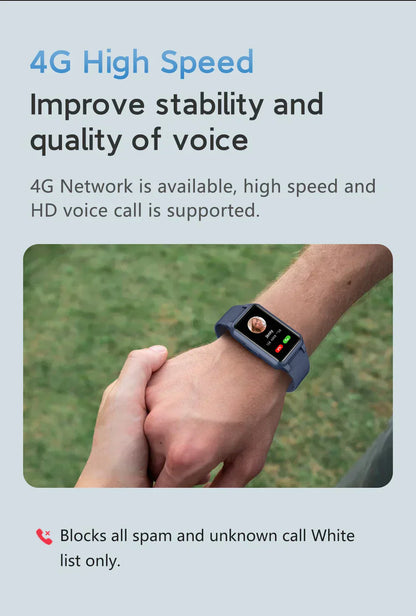 Marcelie | Faldregistreringsur til ældre - 4G medicinsk alarm med GPS & SOS smartwatch