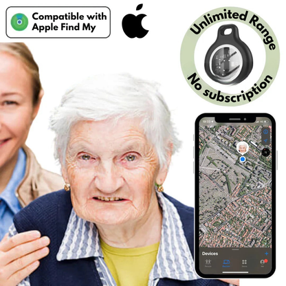Marcelie | GPS Tracker til Ældre | Realtids Tracking, Vandtæt & Ingen Abonnementsgebyrer for Sindets Ro