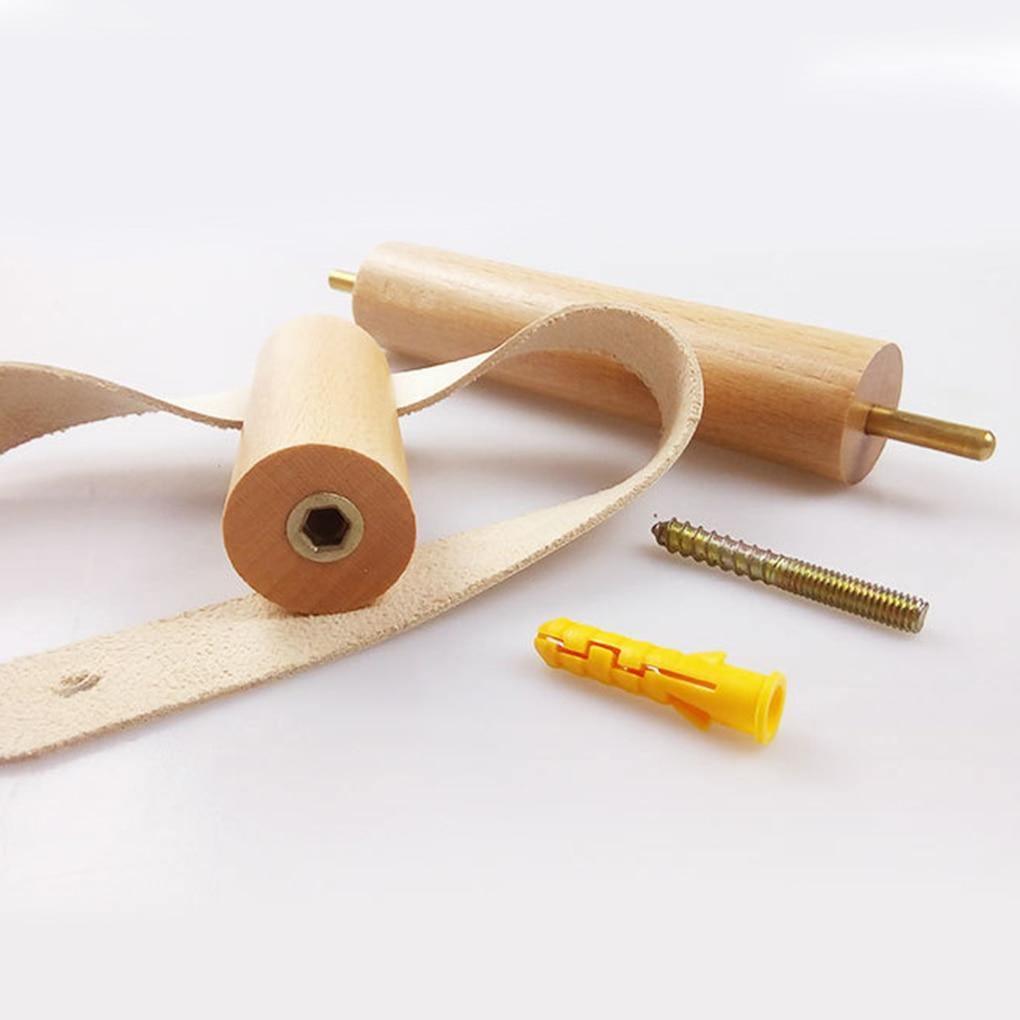 Marcelie | Højkvalitets Toiletpapirholder | Eg & Syntetisk Læder | Minimalistisk Badeværelsesdesign