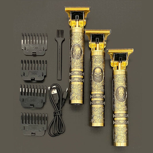Marcelie Marcelie Skull Vintage Trimmer™ | Barbertrenden i år! - Genopladelig inklusiv vedhæftninger