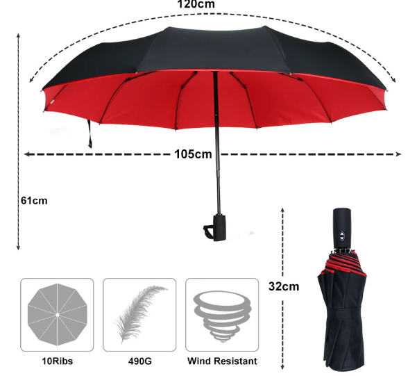 Marcelie Marcelie™ Vindafvisende Stormparaply | Paraplyen der kan klare enhver storm