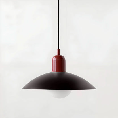 Marcelie | Moderne Macaron Bauhaus Pendelampe – Jernskærm
