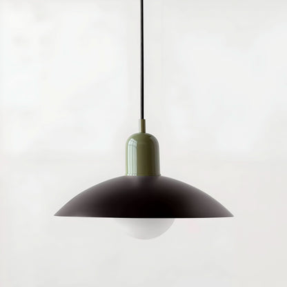 Marcelie | Moderne Macaron Bauhaus Pendelampe – Jernskærm