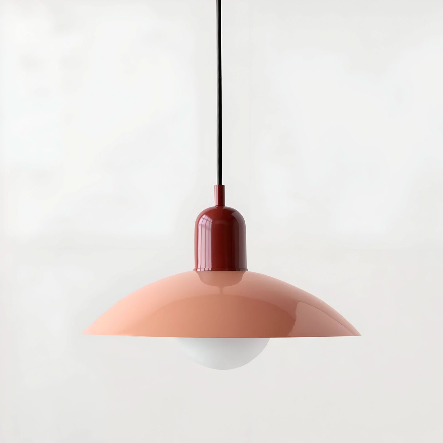 Marcelie | Moderne Macaron Bauhaus Pendelampe – Jernskærm