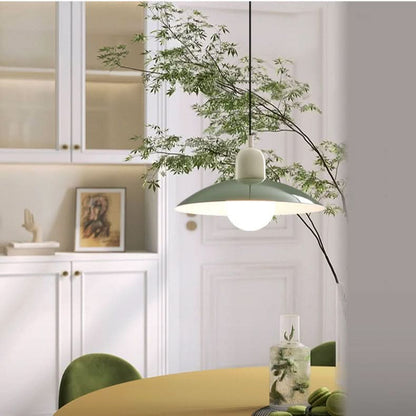 Marcelie | Moderne Macaron Bauhaus Pendelampe – Jernskærm
