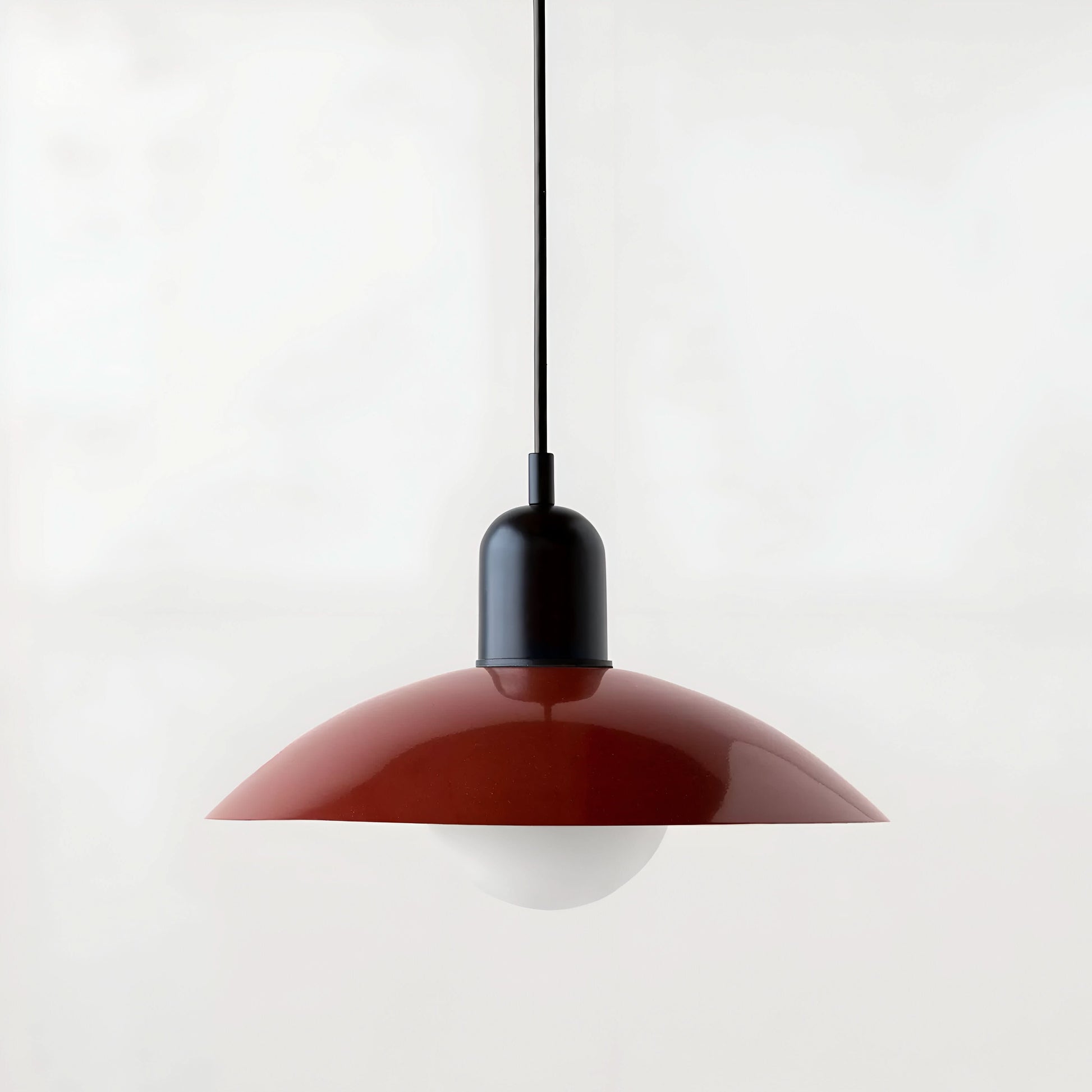 Marcelie | Moderne Macaron Bauhaus Pendelampe – Jernskærm