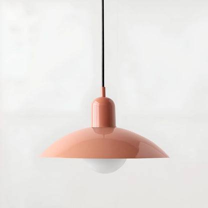 Marcelie | Moderne Macaron Bauhaus Pendelampe – Jernskærm