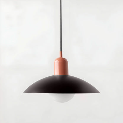 Marcelie | Moderne Macaron Bauhaus Pendelampe – Jernskærm