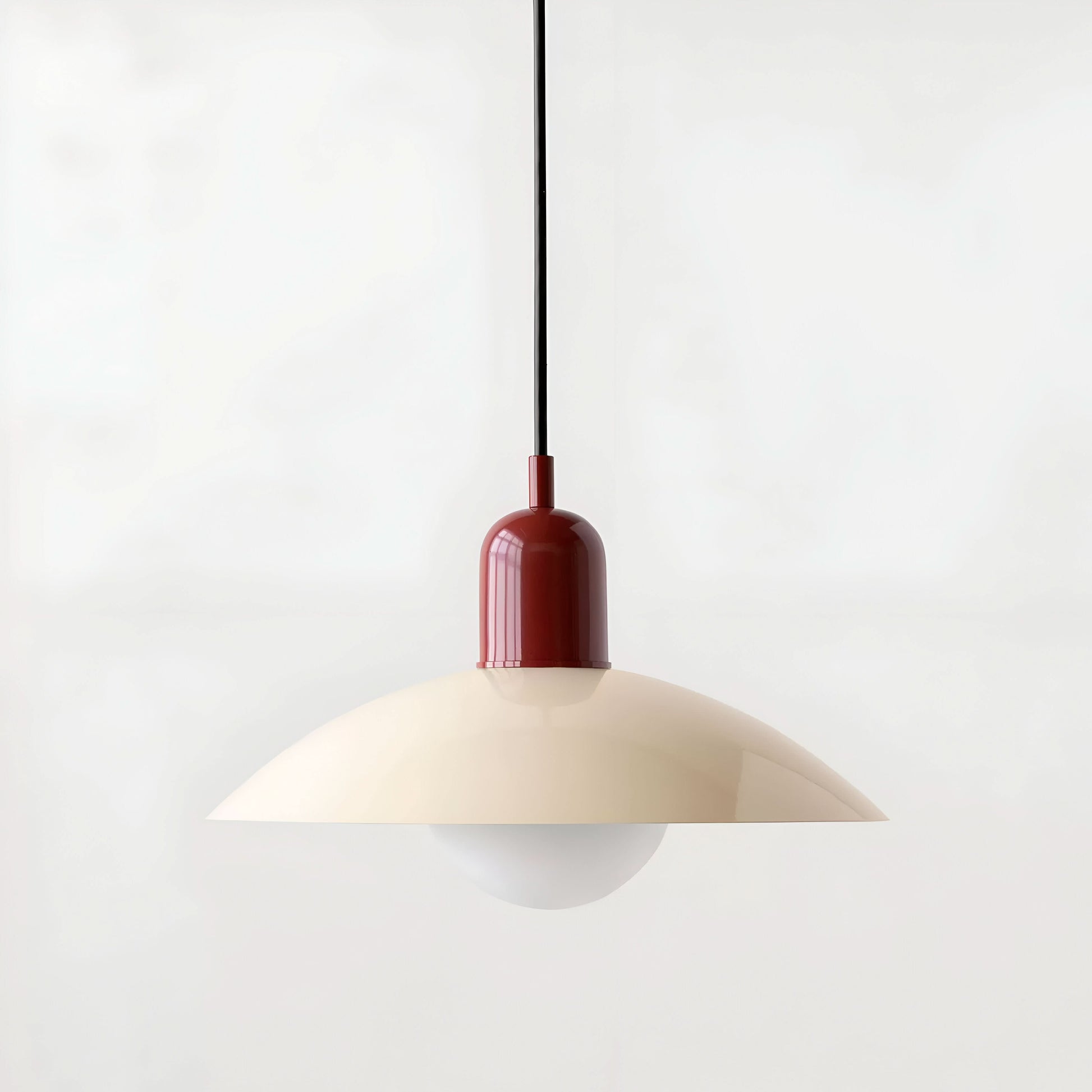 Marcelie | Moderne Macaron Bauhaus Pendelampe – Jernskærm