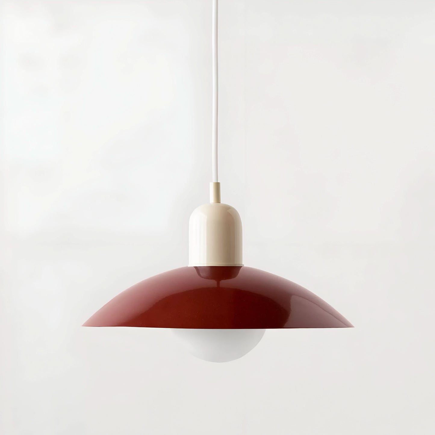 Marcelie | Moderne Macaron Bauhaus Pendelampe – Jernskærm