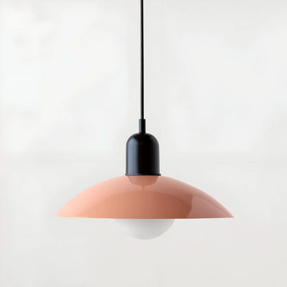 Marcelie | Moderne Macaron Bauhaus Pendelampe – Jernskærm