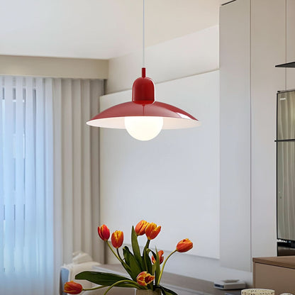Marcelie | Moderne Macaron Bauhaus Pendelampe – Jernskærm