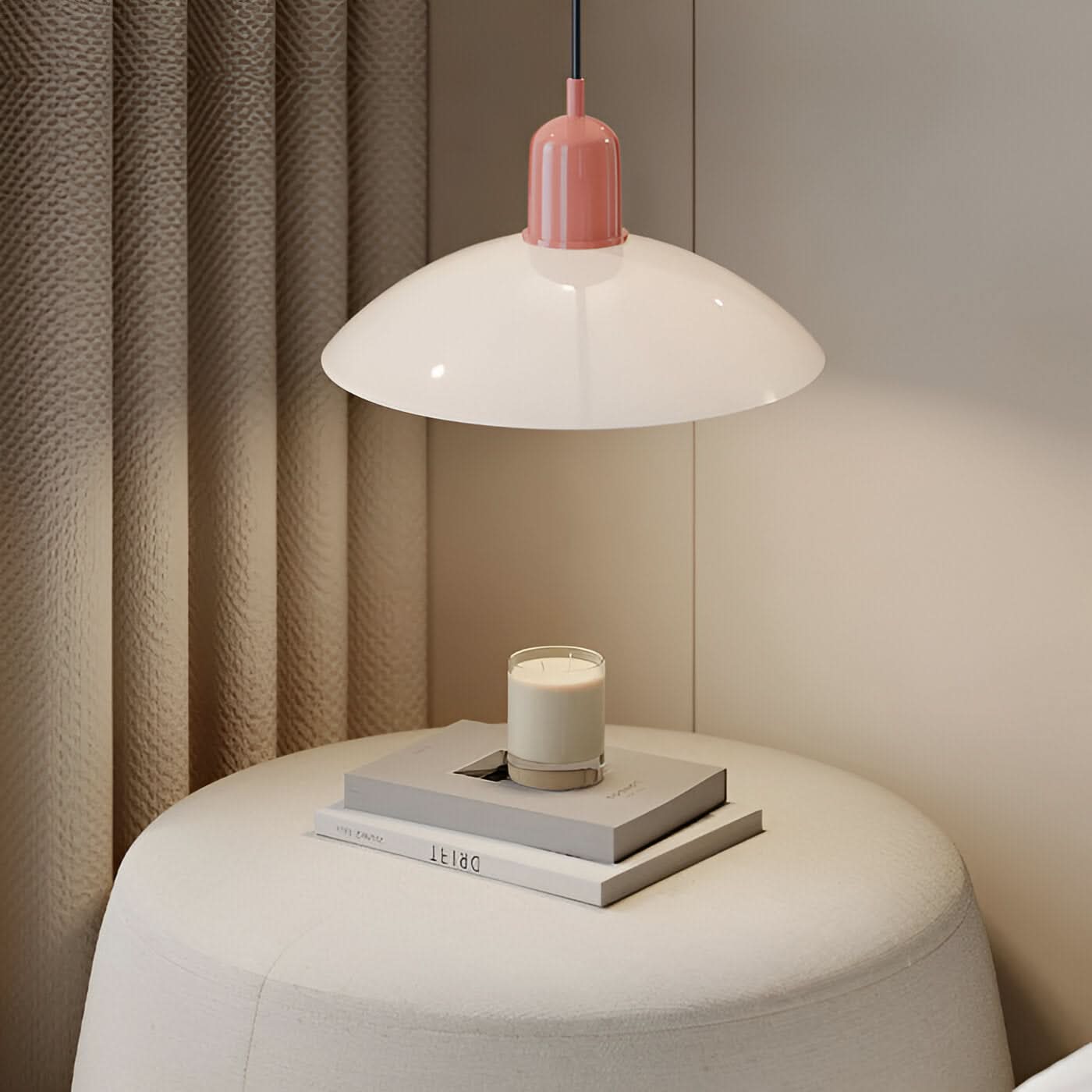 Marcelie | Moderne Macaron Bauhaus Pendelampe – Jernskærm
