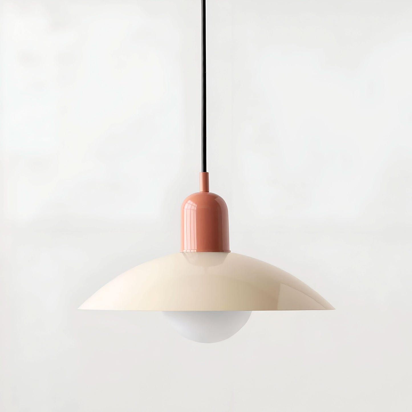 Marcelie | Moderne Macaron Bauhaus Pendelampe – Jernskærm