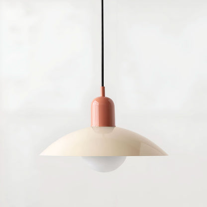 Marcelie | Moderne Macaron Bauhaus Pendelampe – Jernskærm
