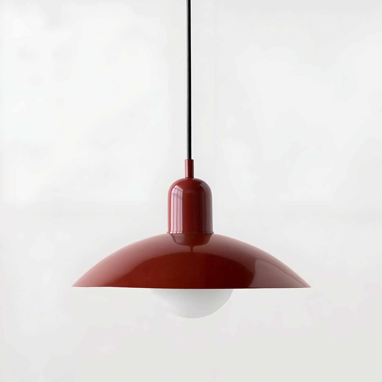 Marcelie | Moderne Macaron Bauhaus Pendelampe – Jernskærm