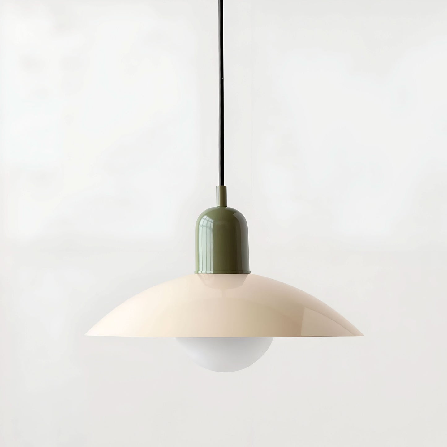 Marcelie | Moderne Macaron Bauhaus Pendelampe – Jernskærm