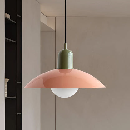 Marcelie | Moderne Macaron Bauhaus Pendelampe – Jernskærm