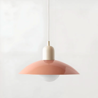 Marcelie | Moderne Macaron Bauhaus Pendelampe – Jernskærm