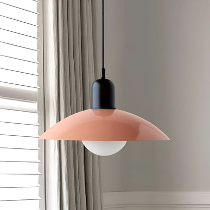Marcelie | Moderne Macaron Bauhaus Pendelampe – Jernskærm