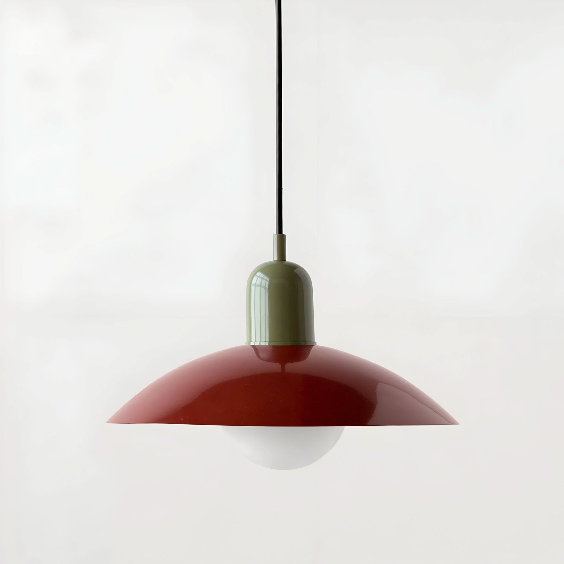 Marcelie | Moderne Macaron Bauhaus Pendelampe – Jernskærm