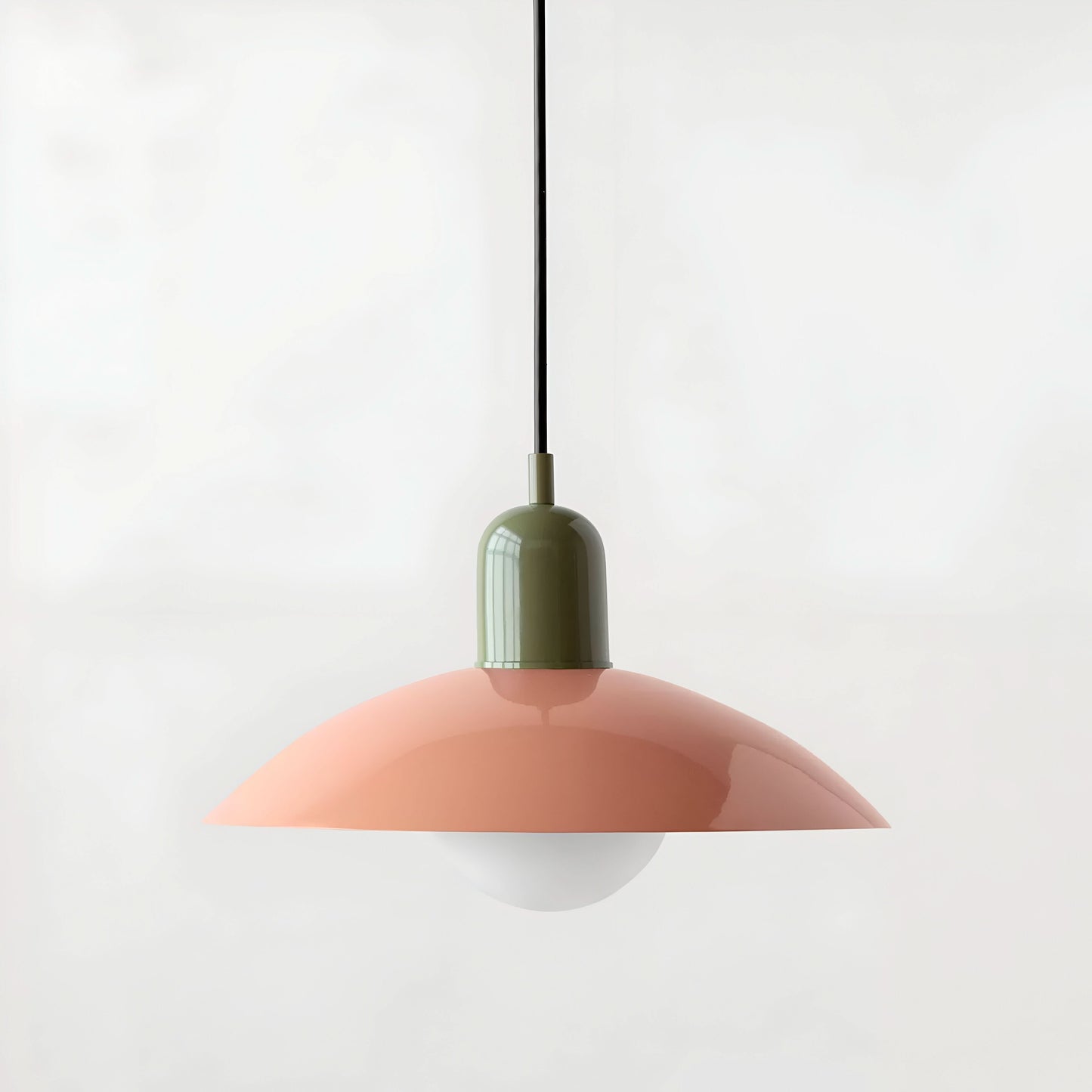Marcelie | Moderne Macaron Bauhaus Pendelampe – Jernskærm