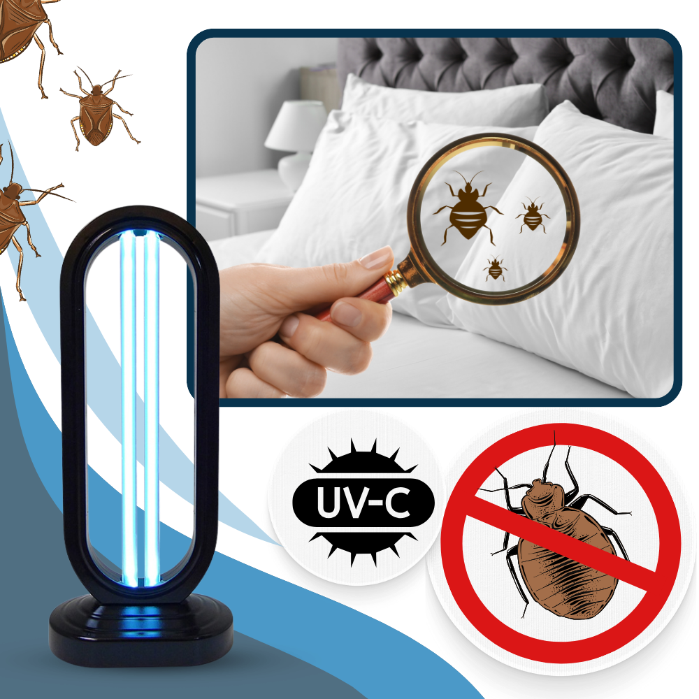 Marcelie | Multi-Overflade UV Desinfektionspære – Stærkeste Bed Bugs Dræber til Hjemmet & Rejsebrug