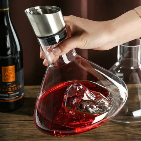 Marcelie | Premium Vin Dekanter | Blyfrit Krystal med Hurtig Aeration & Filtrering for Forbedret Smagsoplevelse