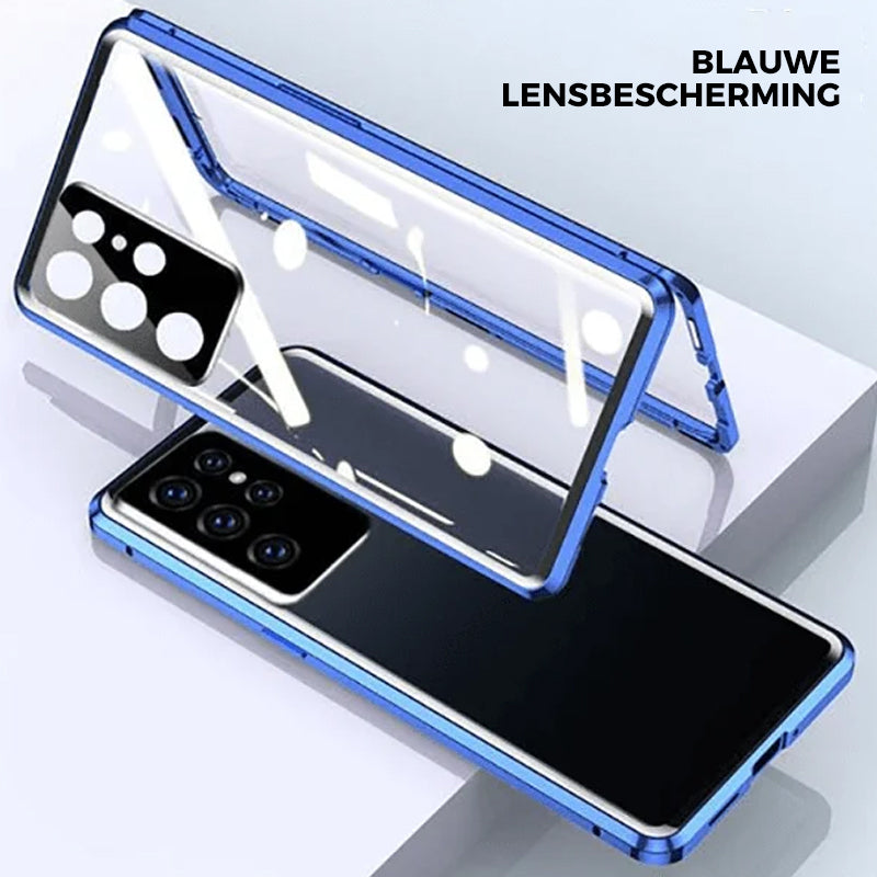 Marcelie Tempered Glass Dobbelt-Sidet Telefon Etui til Samsung