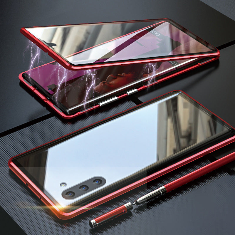 Marcelie Tempered Glass Dobbelt-Sidet Telefon Etui til Samsung