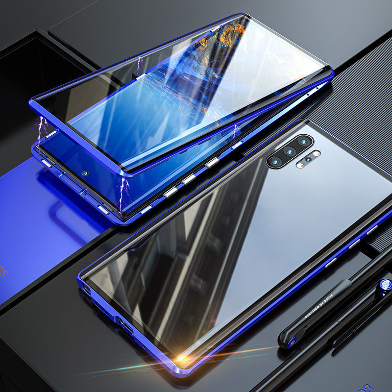 Marcelie Tempered Glass Dobbelt-Sidet Telefon Etui til Samsung