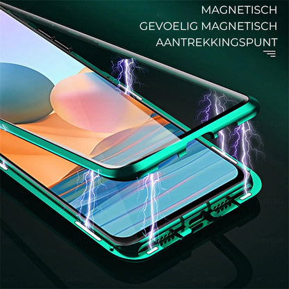 Marcelie Tempered Glass Dobbelt-Sidet Telefon Etui til Samsung
