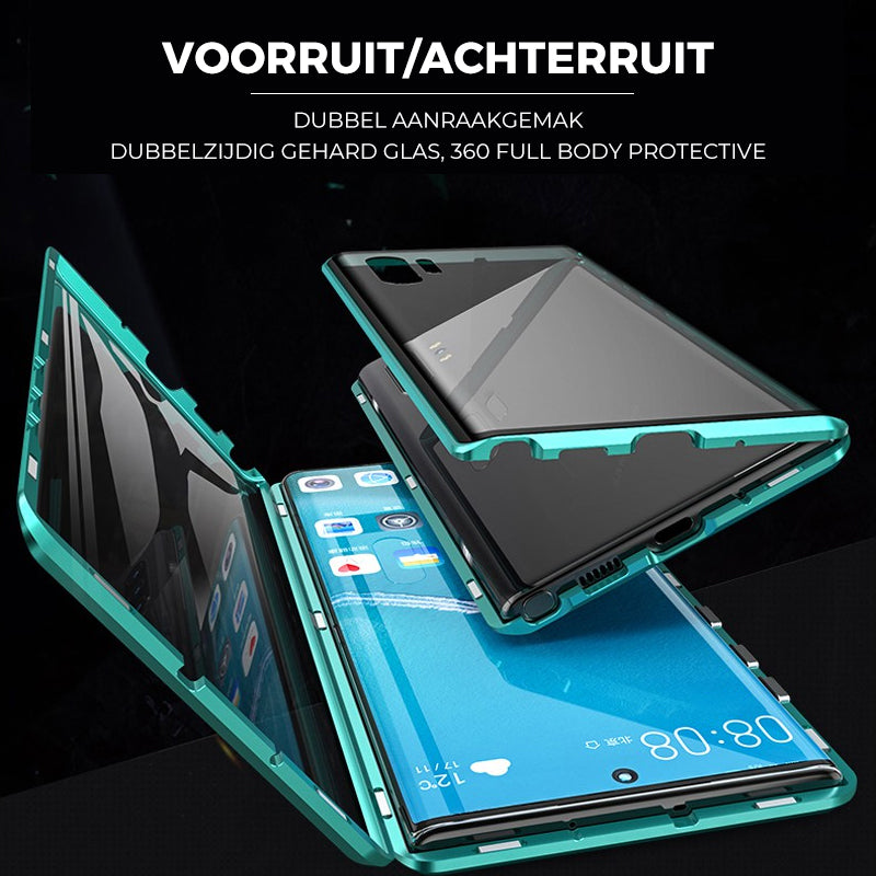 Marcelie Tempered Glass Dobbelt-Sidet Telefon Etui til Samsung