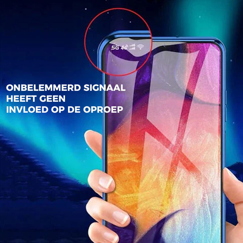 Marcelie Tempered Glass Dobbelt-Sidet Telefon Etui til Samsung
