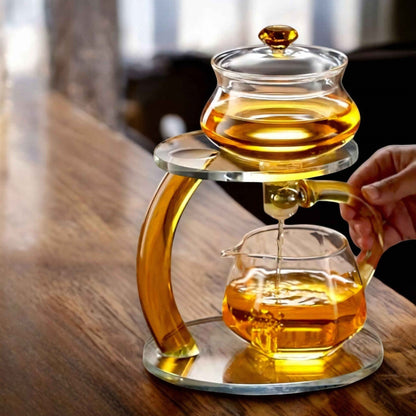 Marcelie | TranquiliTea – Magnetisk Glasinfusion Teapot for Forbedret Smag & Velvære