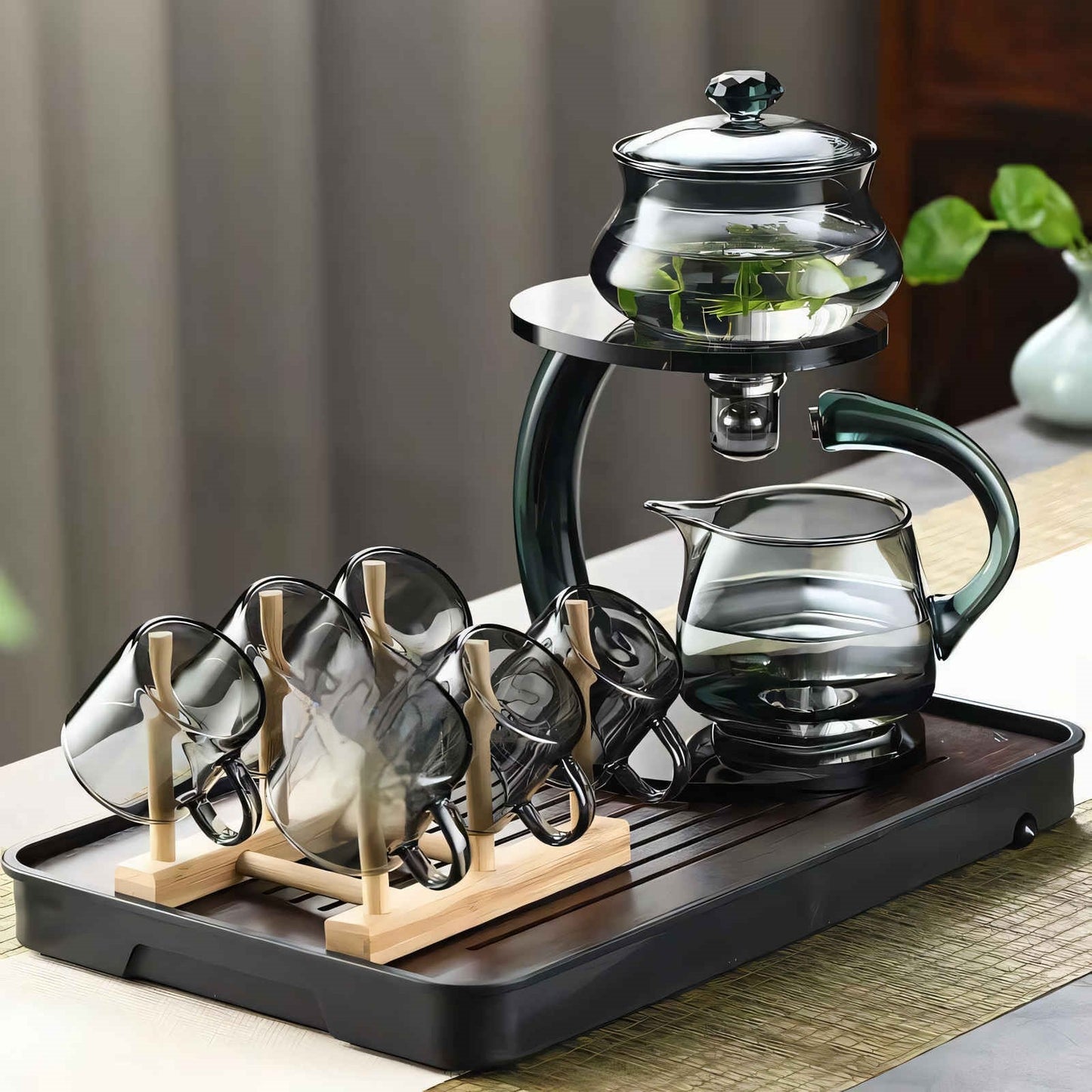 Marcelie | TranquiliTea – Magnetisk Glasinfusion Teapot for Forbedret Smag & Velvære