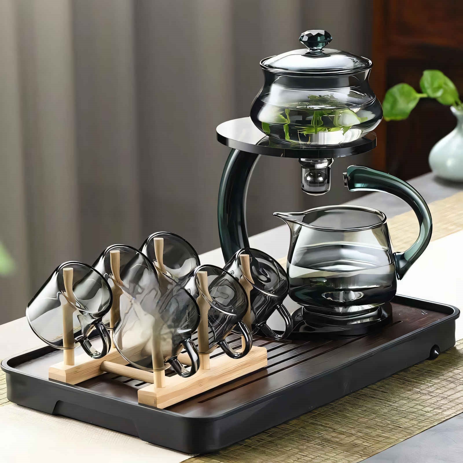 Marcelie | TranquiliTea – Magnetisk Glasinfusion Teapot for Forbedret Smag & Velvære