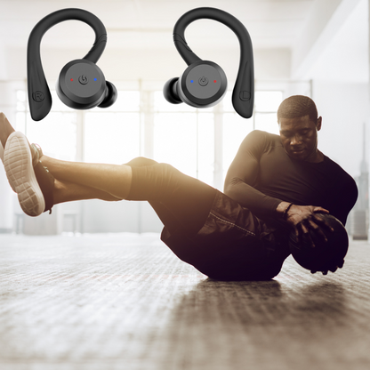 Marcelie | Vega Vandtætte Trådløse Sport Ørepropper – 20 Timer Spilletid | Bluetooth 5.0, IPX7 til Svømning & Fitness
