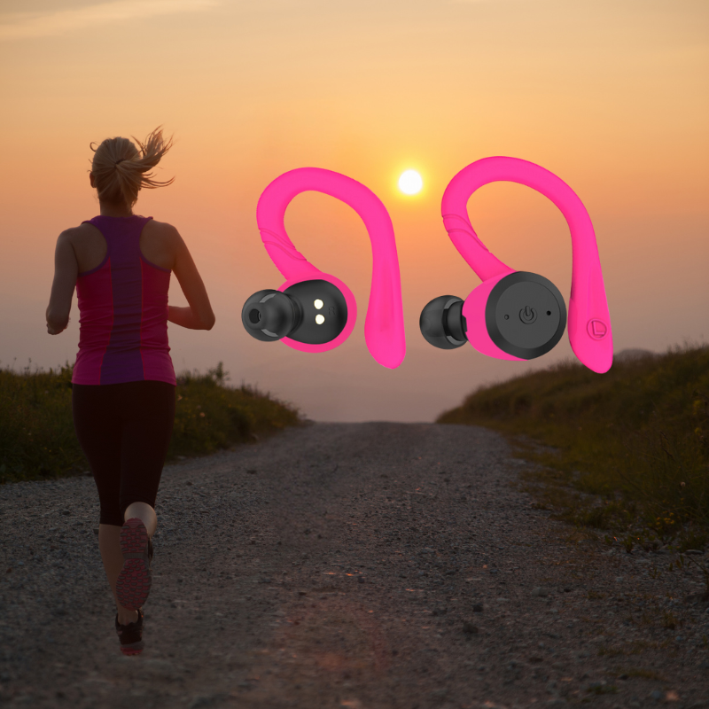 Marcelie | Vega Vandtætte Trådløse Sport Ørepropper – 20 Timer Spilletid | Bluetooth 5.0, IPX7 til Svømning & Fitness