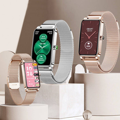 Marcelie | Zelina Kvinders Smartwatch – Stilfuld Fitness Tracker med Puls, Søvnmonitor & Notifikationer
