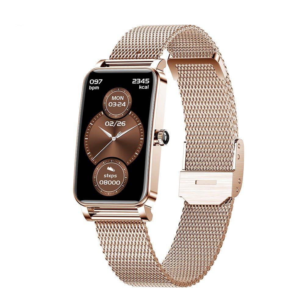 Marcelie | Zelina Kvinders Smartwatch – Stilfuld Fitness Tracker med Puls, Søvnmonitor & Notifikationer
