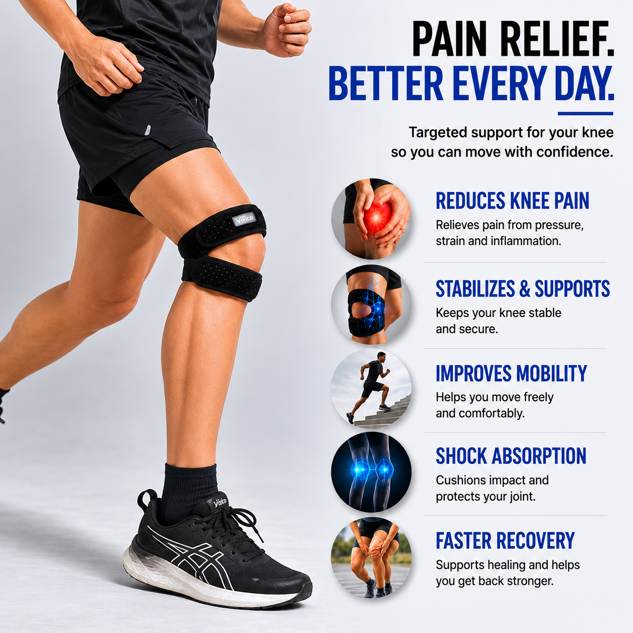 MarcelieMarcelie | KnevoPro Justerbar Patella Støtte Rem