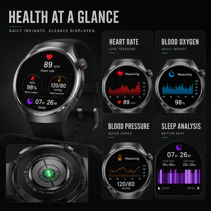 MarcelieMarcelie | Sund Smartwatch med Blodtryksmåler