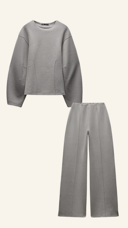 Image of Margrethe | Dame Wide Leg Todelt Sæt