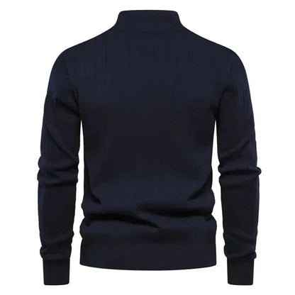 MASON - Sweater med Halv Lynlås