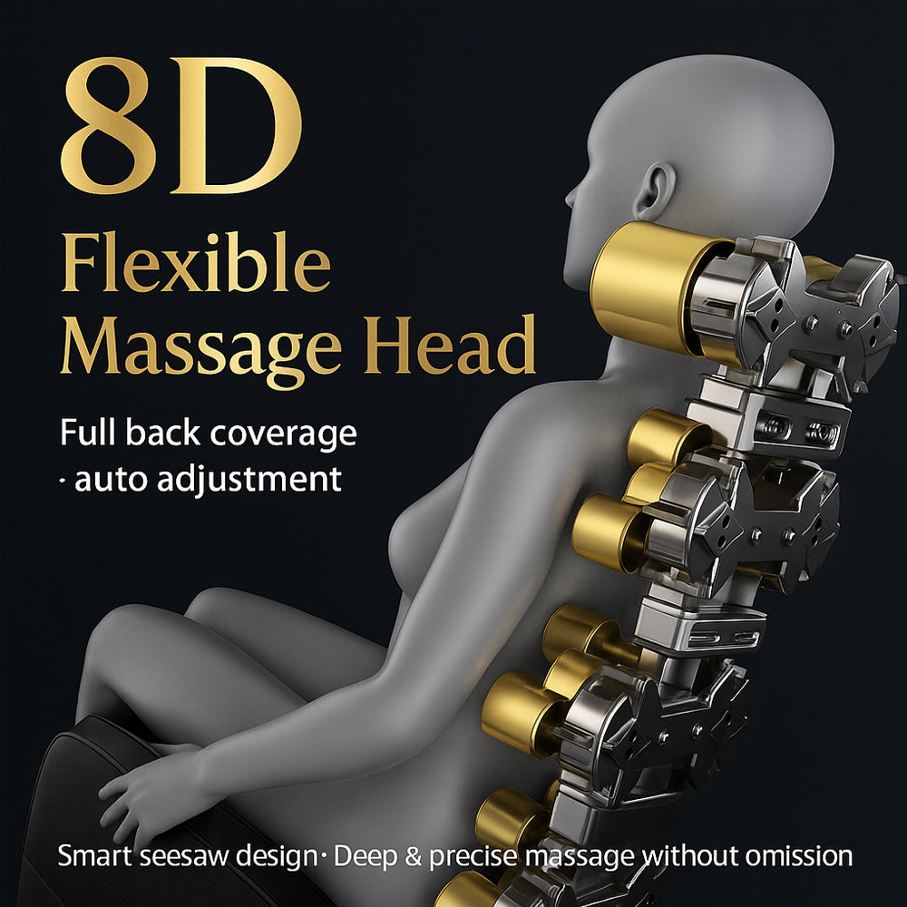 Massage Stol 8D - Zero Gravity og Varmebehandling - Model S9