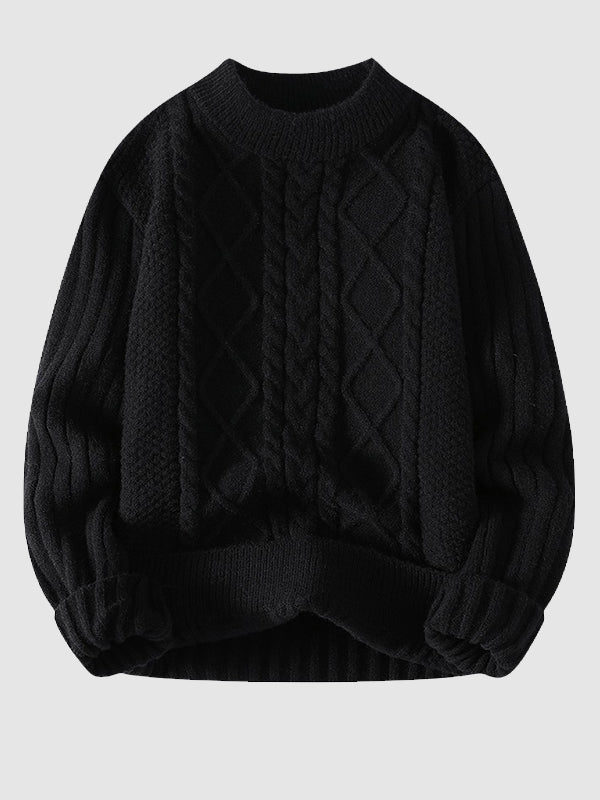 Yannick | Pull Homme Col Rond Tricot Câble - Image 4
