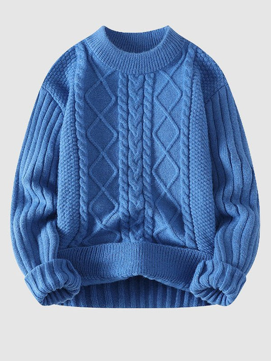 Yannick | Pull Homme Col Rond Tricot Câble - Image 1